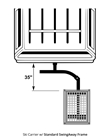 Ski Carrier with Standard SwingAway Frame