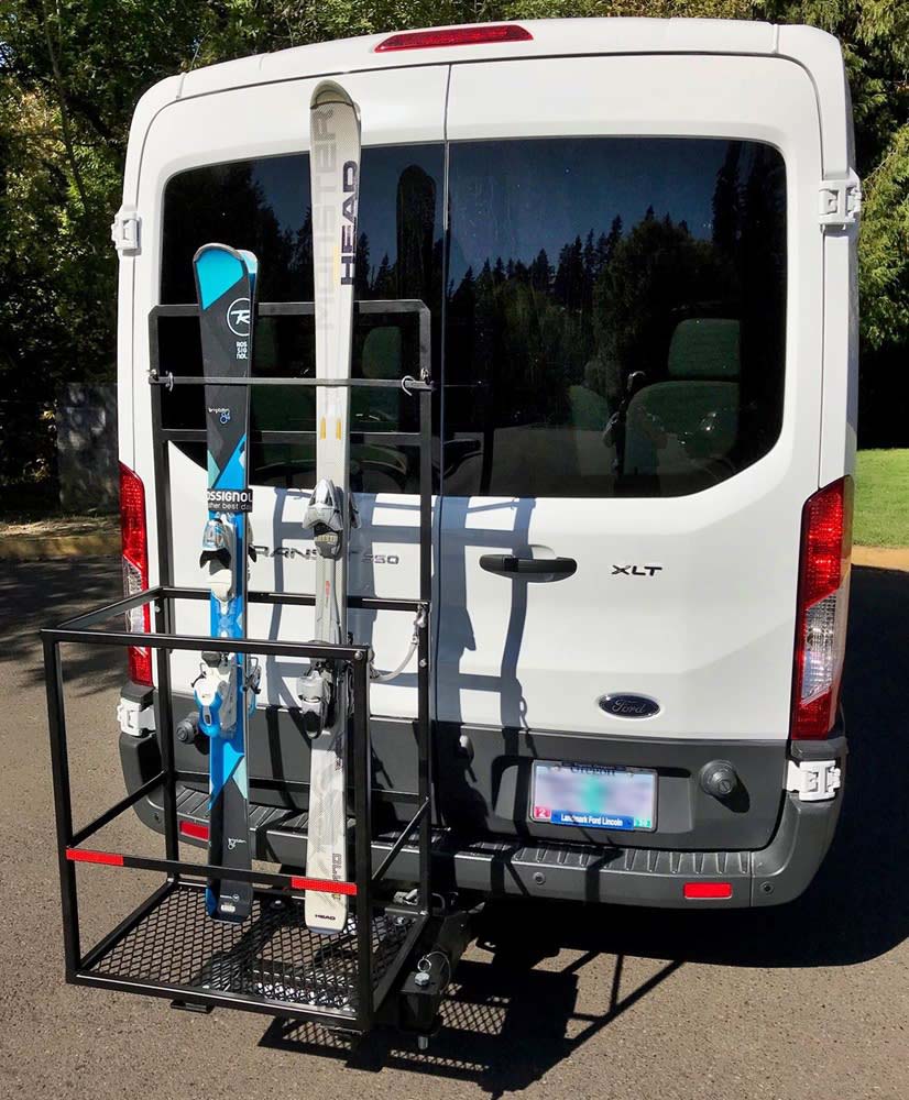 Tow hitch ski discount rack