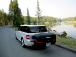 Ford Flex with Stowaway Max box at Yellowstone.