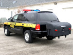 StowAway Standard Cargo Box on Dodge Police Vehicle