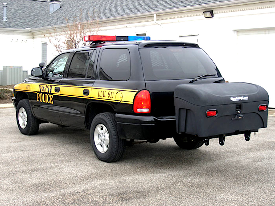 StowAway Standard Cargo Box on Dodge Police Vehicle